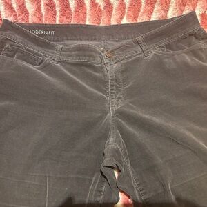 LOFT Women's Grey Velour Pants